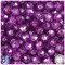 BeadTin Lilac Sparkle 8mm Faceted Round Plastic Craft Beads (450pcs)